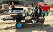 Diesel-powered Spraying Machine Portable Diesel Cement Mortar Sprayer For Outdoor Construction No Electricity Needed