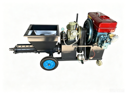 Diesel-Powered Mortar Spraying Machine – Portable Cement Plaster Sprayer for Outdoor Construction